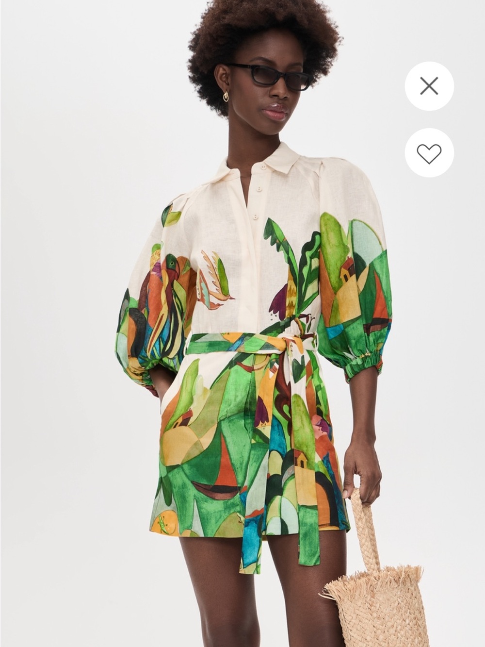 ALÉMAIS Mokshini Linen Mini Dress NWT